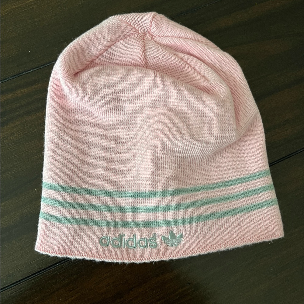 Adidas Reversible Pink and Grey Beanie